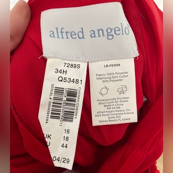 Alfred Angelo red dress size 16 - Picture 2 of 4
